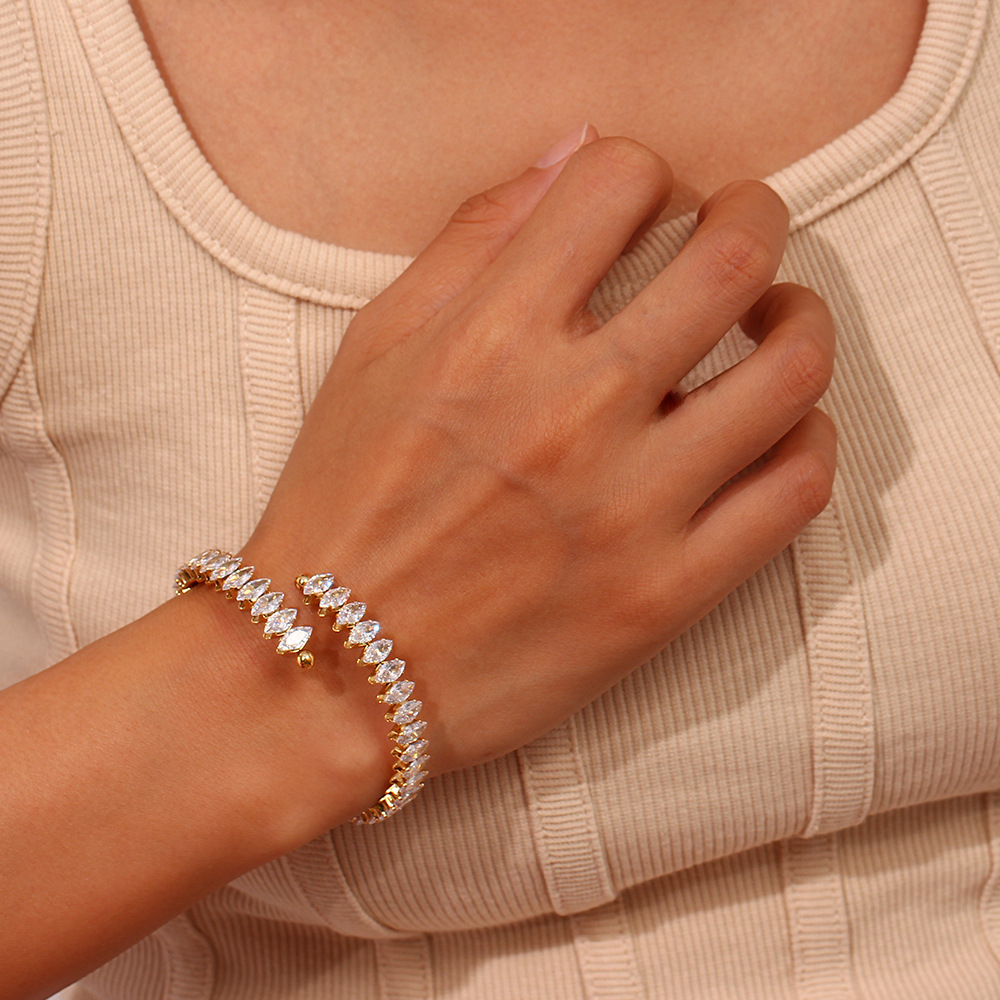 Bracciale Genevieve in oro con diamanti da donna