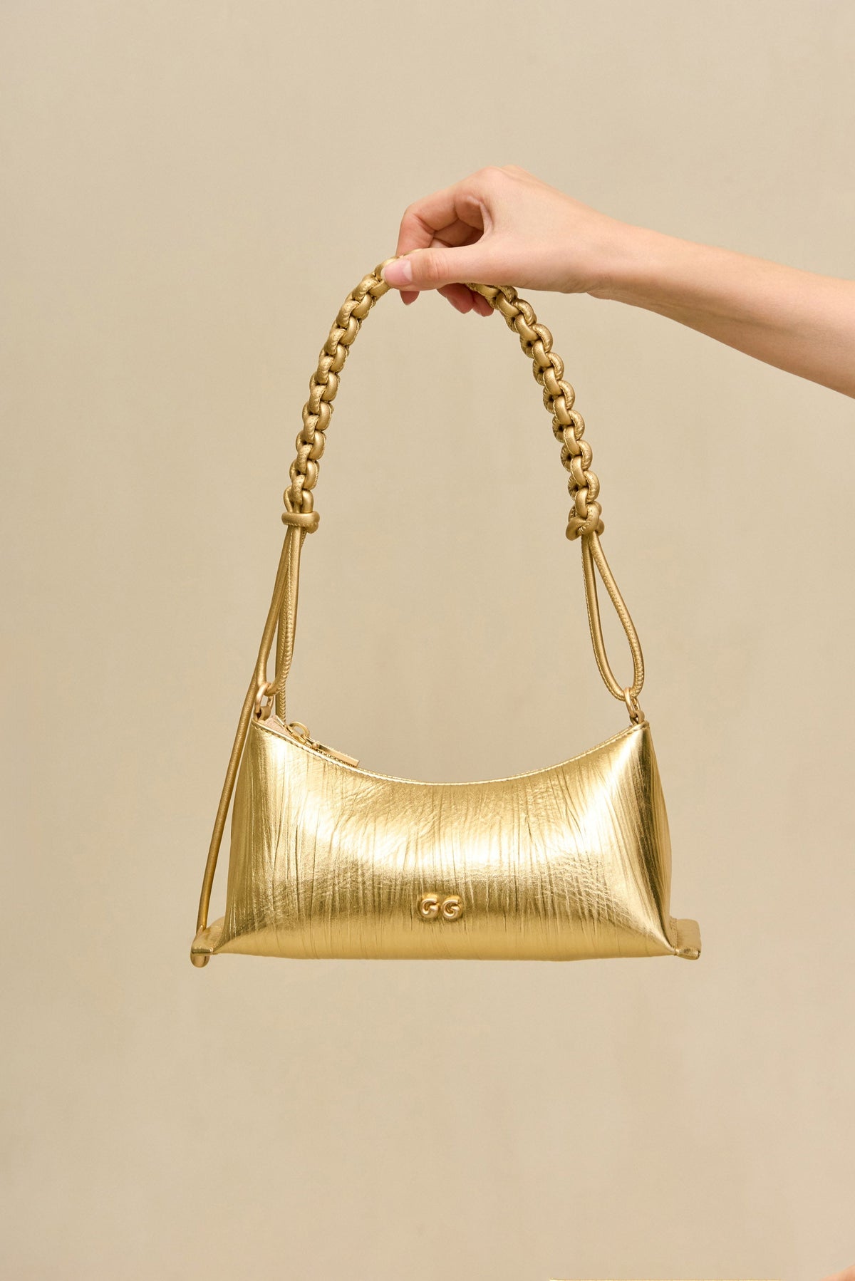 Cult Gaia Osa Shoulder Bag - Brass