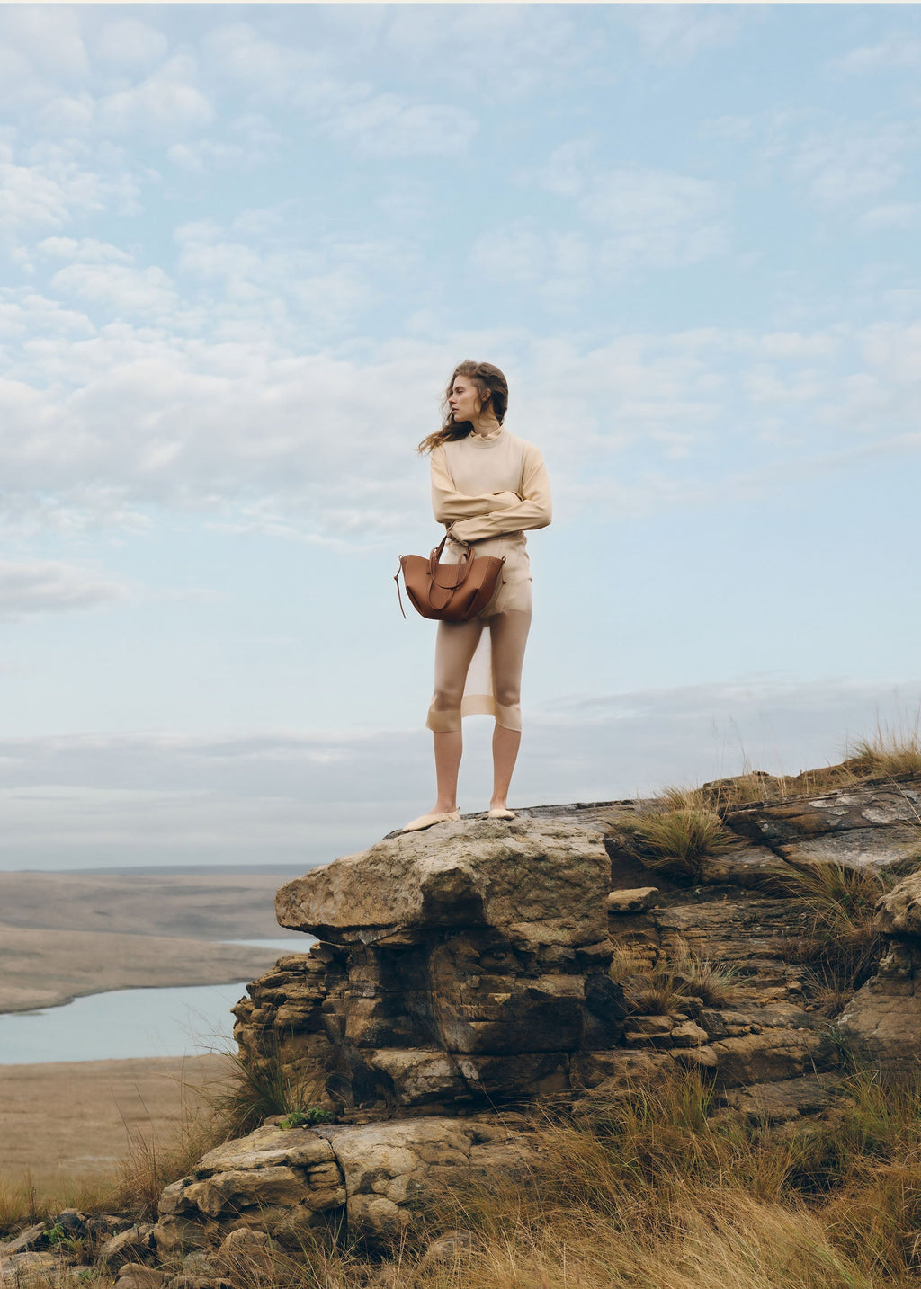 Polène Cyme Mini - Camel Grainé