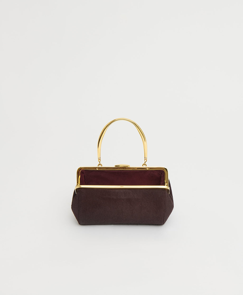 Mansur Gavriel Pina Evening Bag - Plum Ponyhair