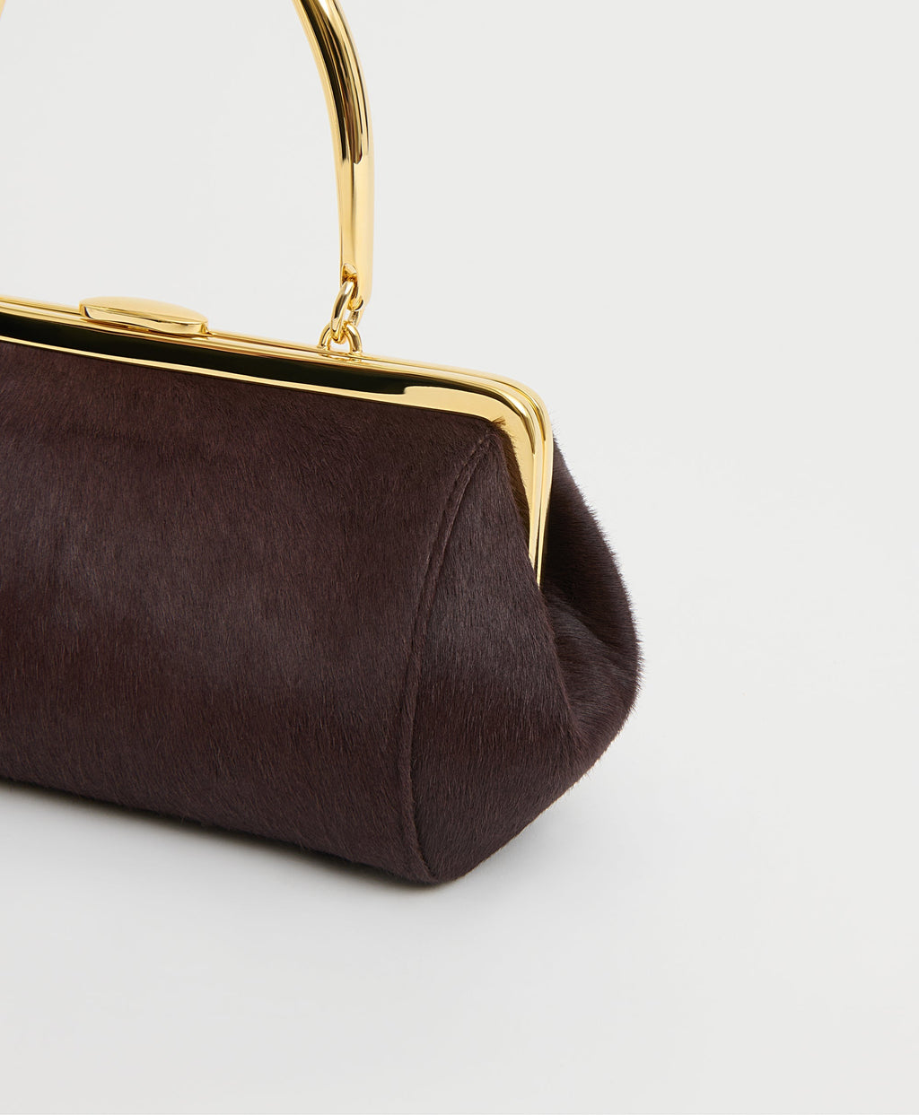 Mansur Gavriel Pina Evening Bag - Plum Ponyhair