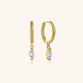 Créoles Lacey en or à diamants pour femme