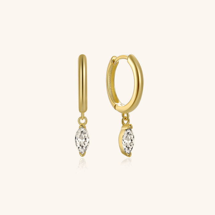 Créoles Lacey en or à diamants pour femme