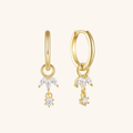 Créoles Brooke à charm amovible en or pour femme