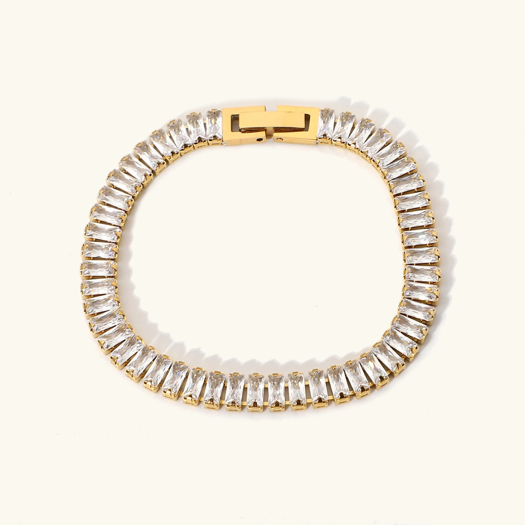 Bracciale tennis Brenda in oro con diamanti