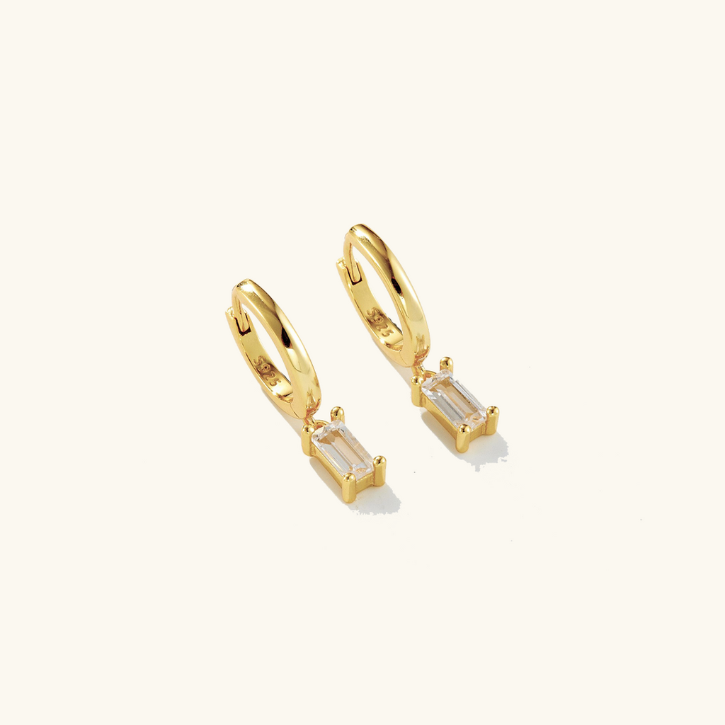 Créoles Harlow en argent à diamant pour femme