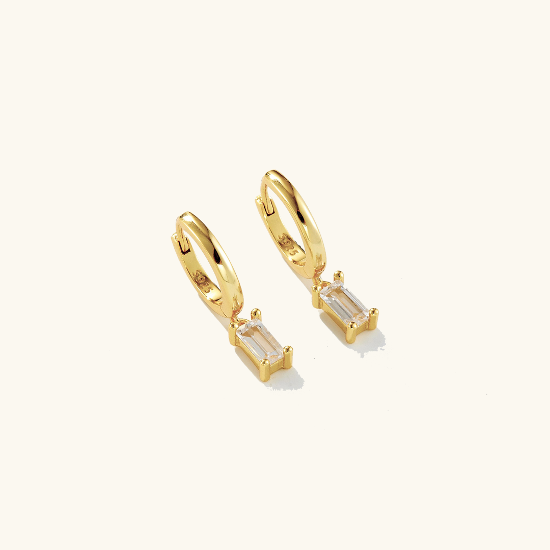 Créoles Harlow en argent à diamant pour femme