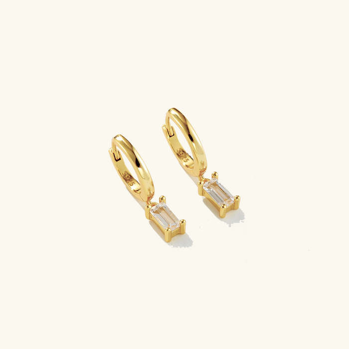 Créoles Harlow en argent à diamant pour femme