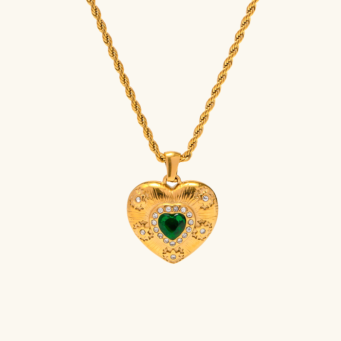 Collier cœur Caelus en or pour femme