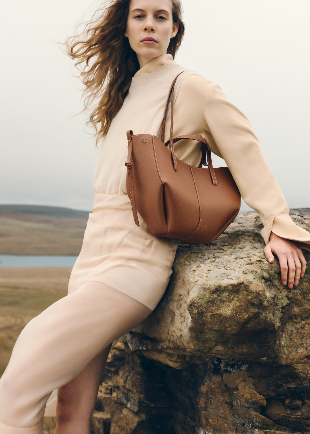 Polène Cyme Mini - Camel Grainé
