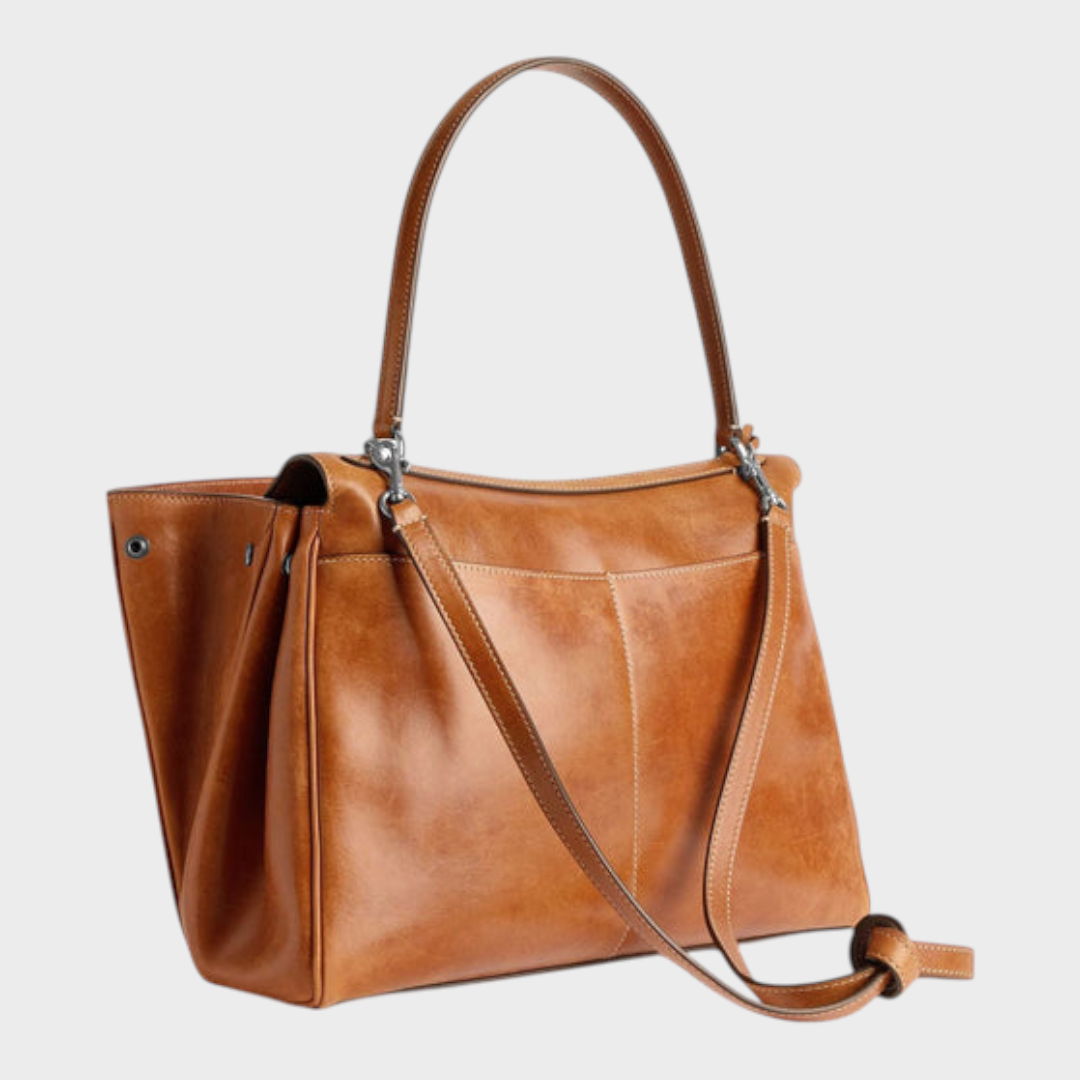 Libby | Sac à main minimaliste en cuir souple de luxe