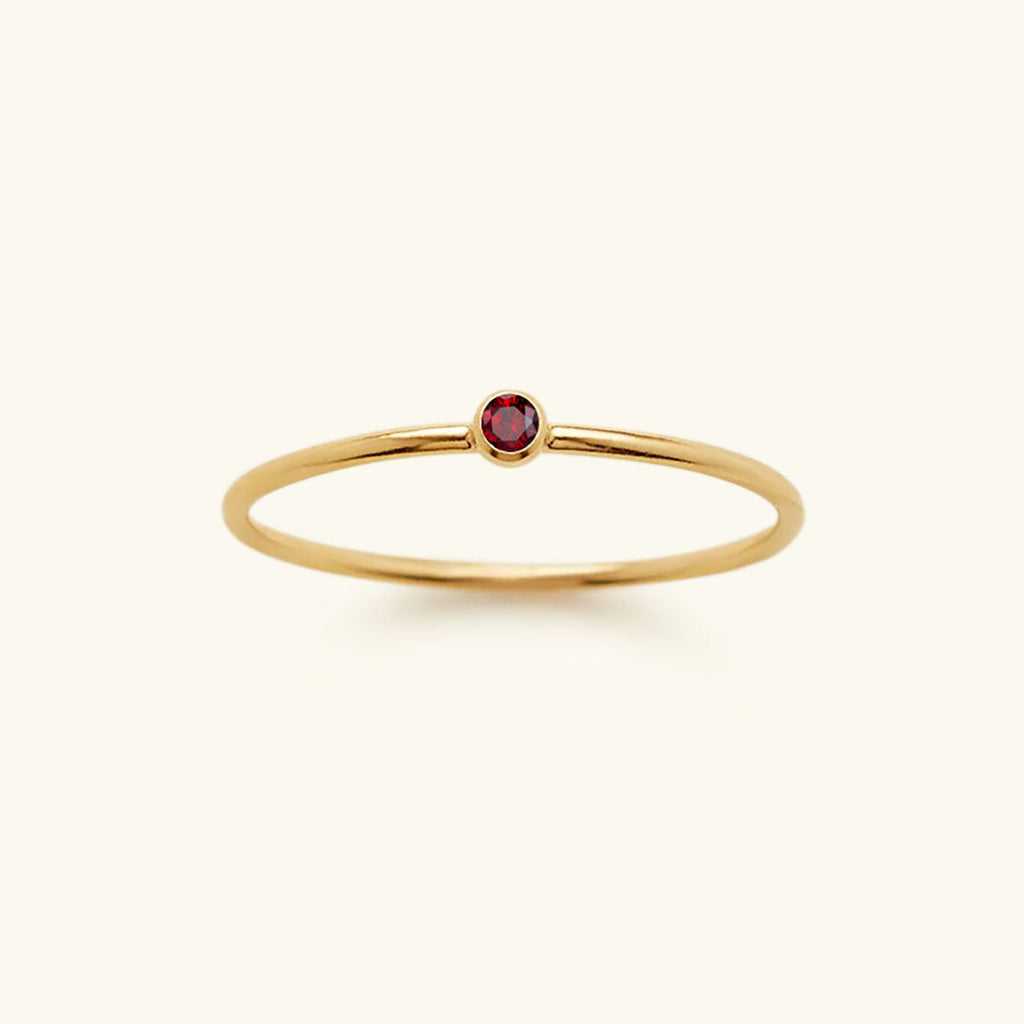 Bague pierre de naissance Amelia en or pour femme
