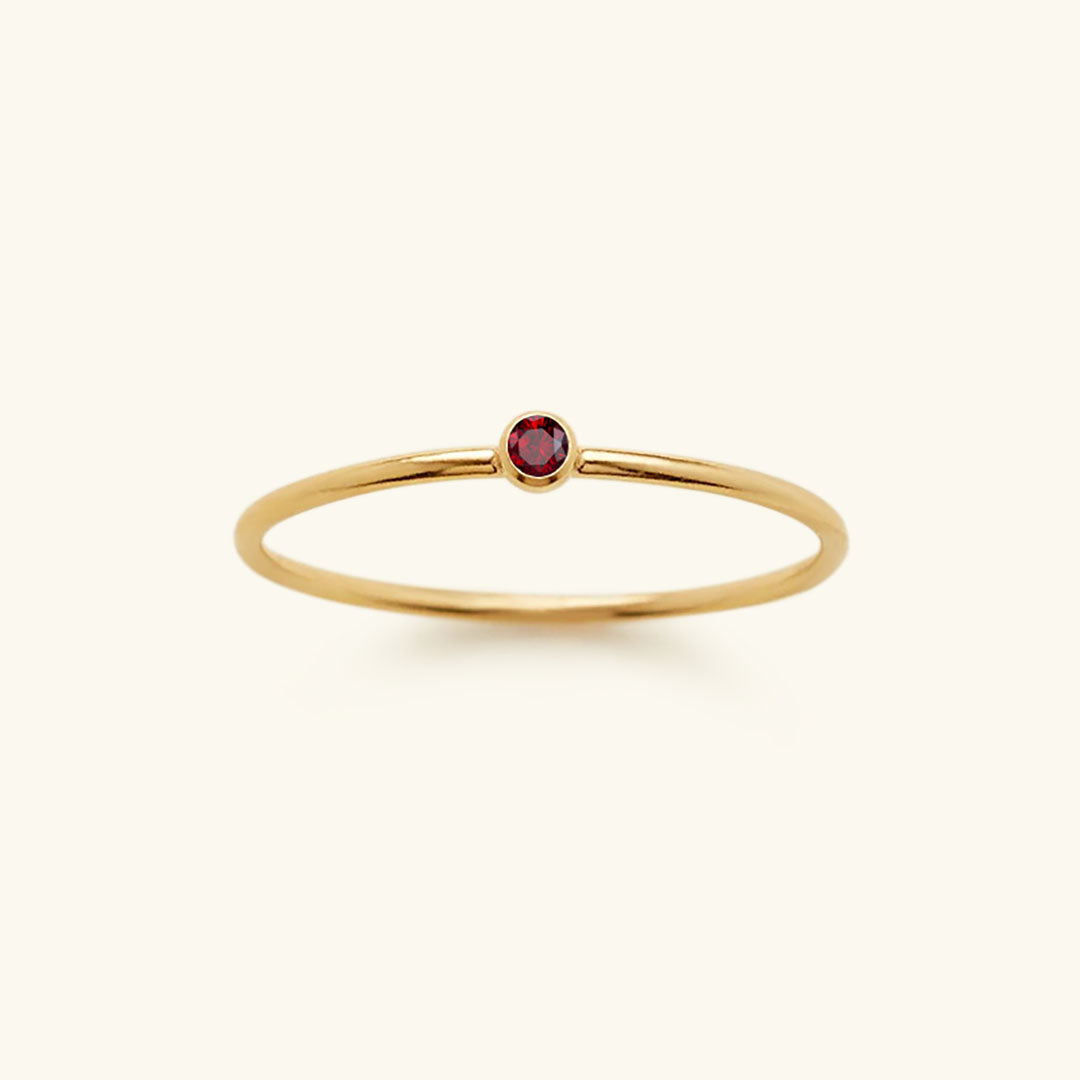 Bague pierre de naissance Amelia en or pour femme