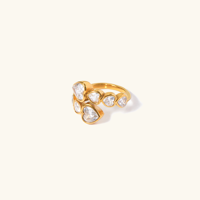 Bague Romy en or ajustable avec diamants pour femme