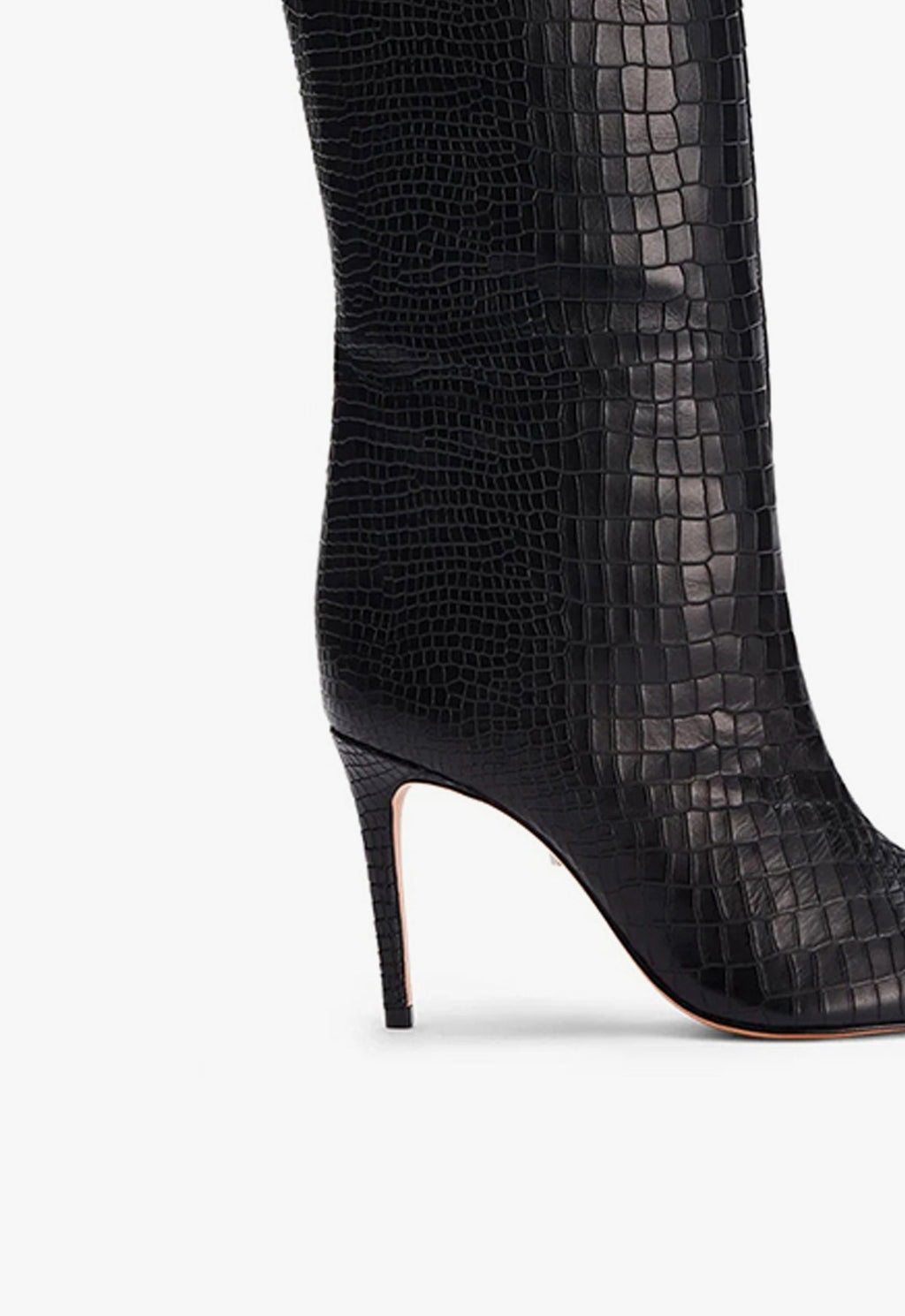 Schutz Maryana Boot - Black Croc Embossed