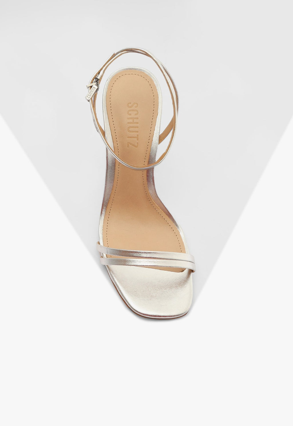 Schutz Altina Sandal - Silver Metallic
