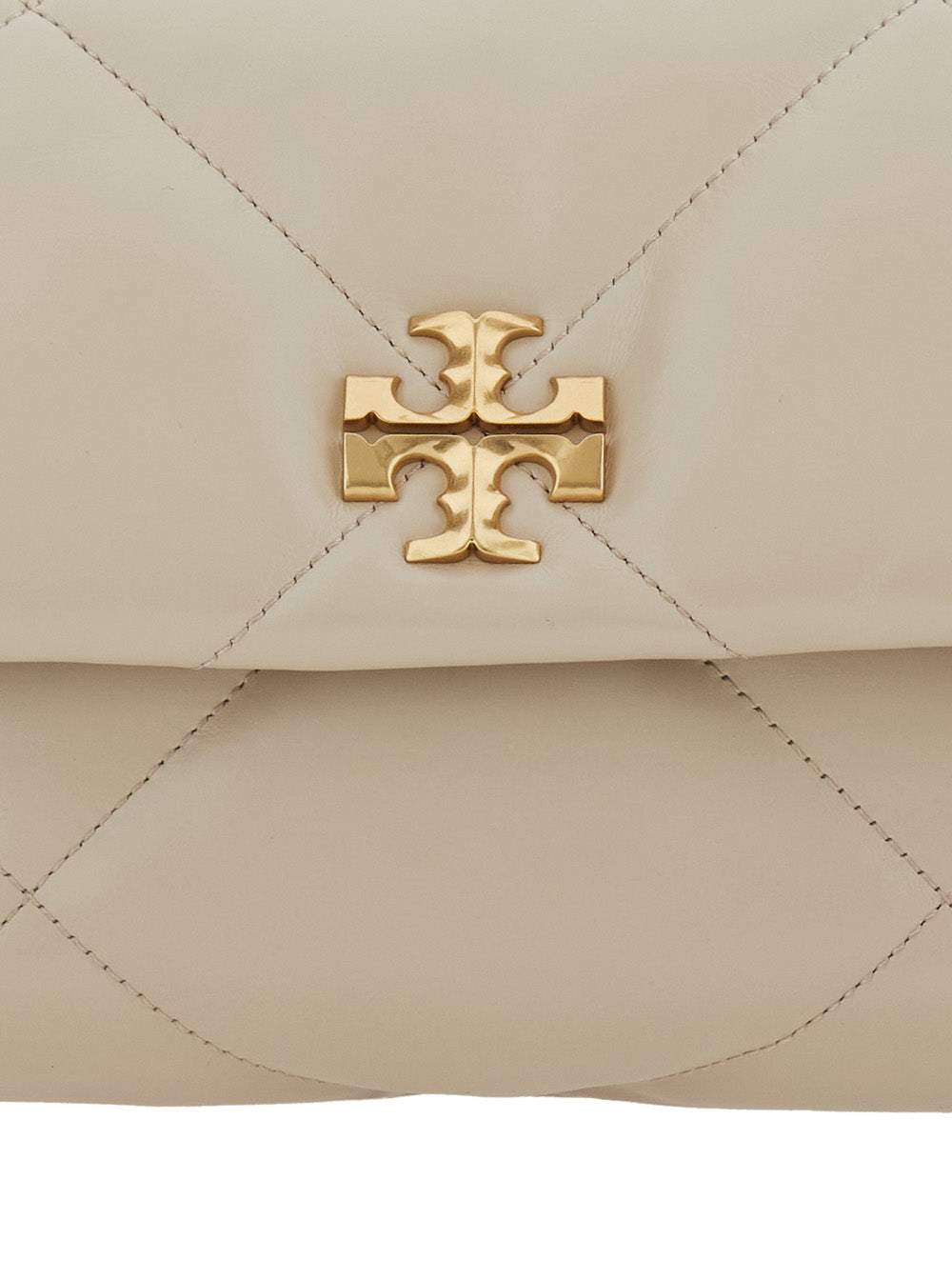 Tory Burch Kira Diamond Quilt Convertible Shoulder Bag - Beige