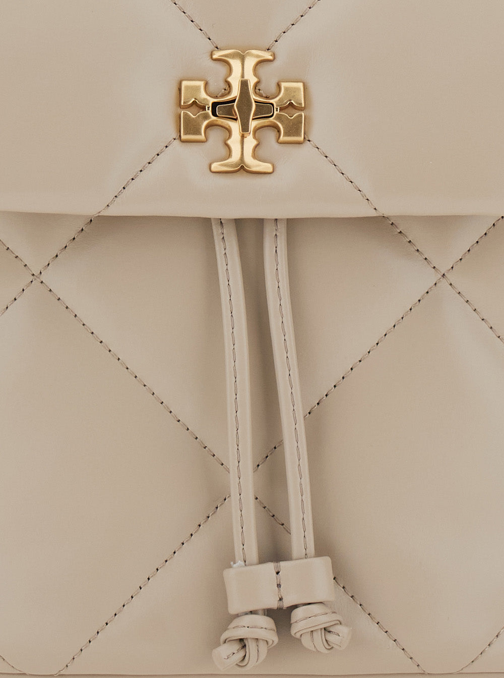 Tory Burch Kira Diamond Quilt Backpack - Beige