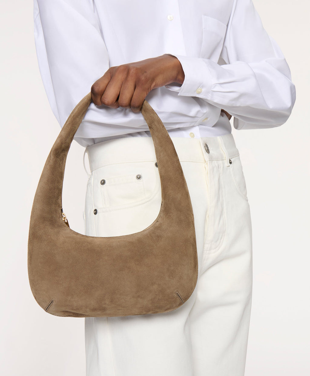 Mansur Gavriel Mini Gnocchi Bag - Anise Suede