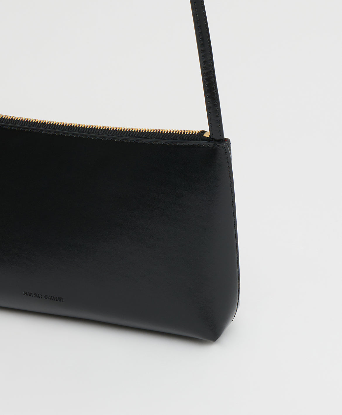 Mansur Gavriel Gaia Shoulder Bag - Black / Flamma