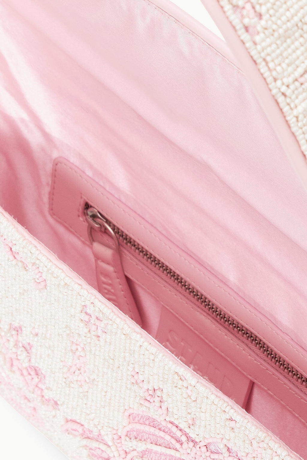 Staud Tommy Beaded Bag - Ivory Cherry Blossom Toile