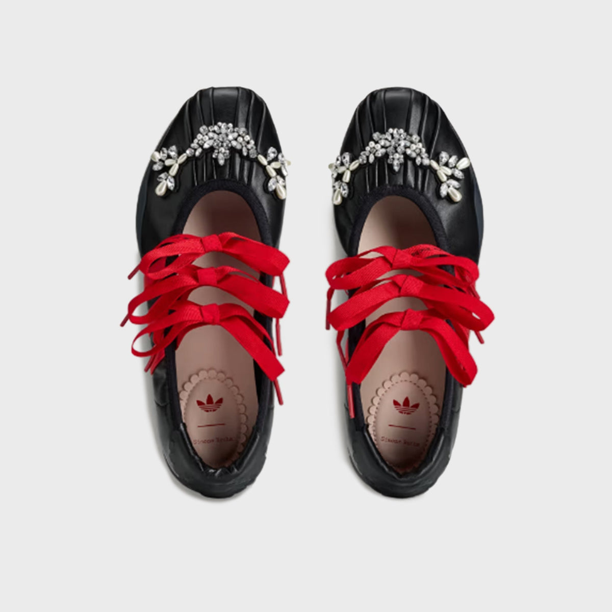 Adidas x Simone Rocha Taekwondo Ballerina Leather - Core Black / Better Scarlet