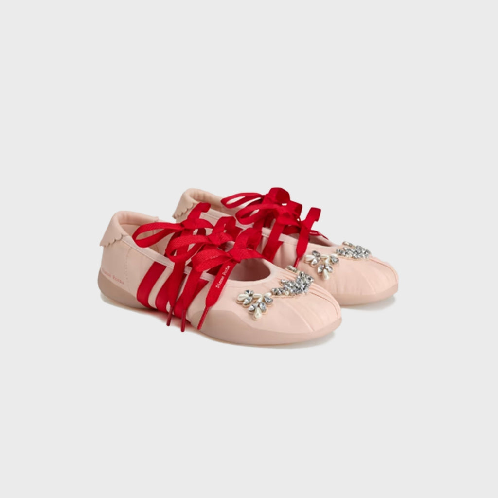 Adidas x Simone Rocha Taekwondo Ballerina Leather - Pink Tint / Better Scarlet