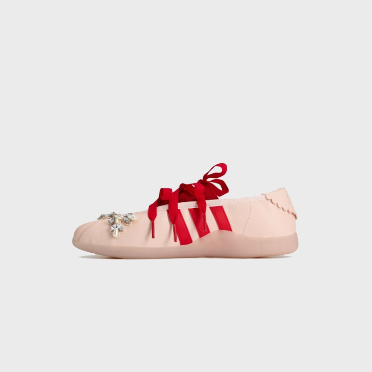 Adidas x Simone Rocha Taekwondo Ballerina Leather - Pink Tint / Better Scarlet