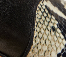 Khaite Nevada Stretch Low Boot - Black Python-Embossed