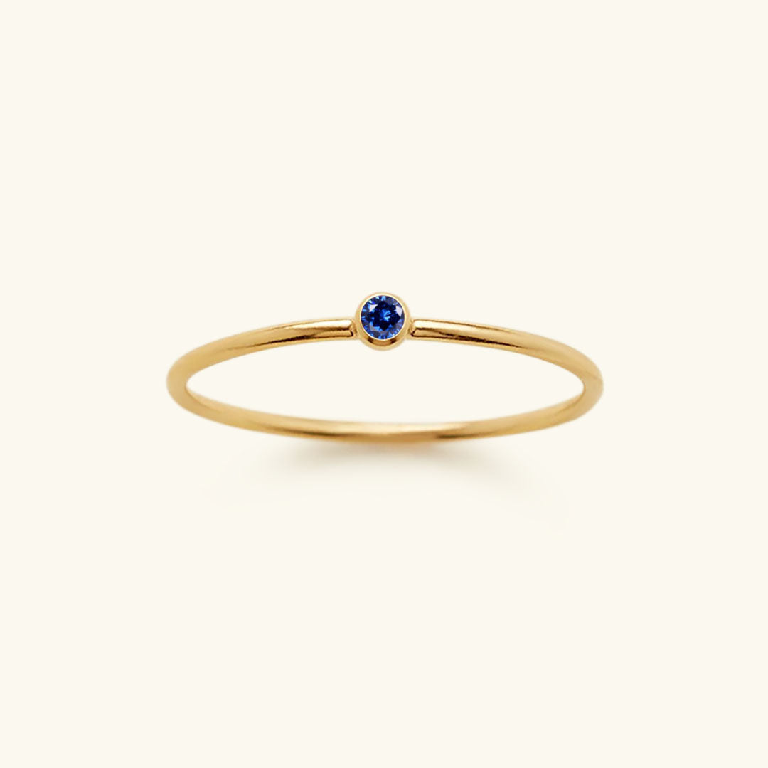 Bague pierre de naissance Amelia en or pour femme