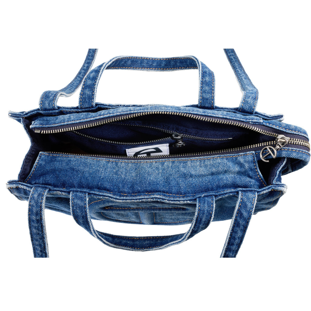 Telfar Shmedium Denim Shopper - Blue