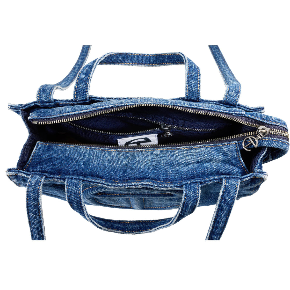 Telfar Shmedium Denim Shopper - Blue