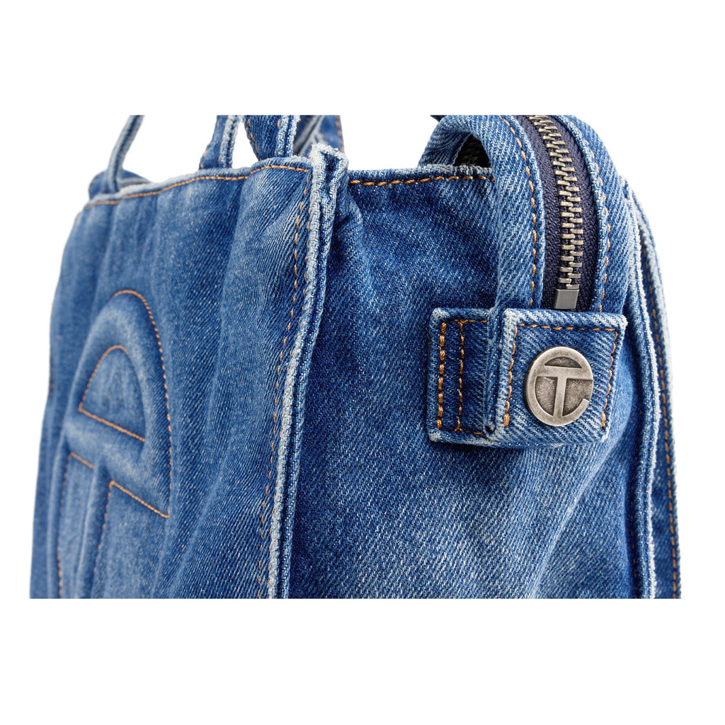 Telfar Shmedium Denim Shopper - Blue