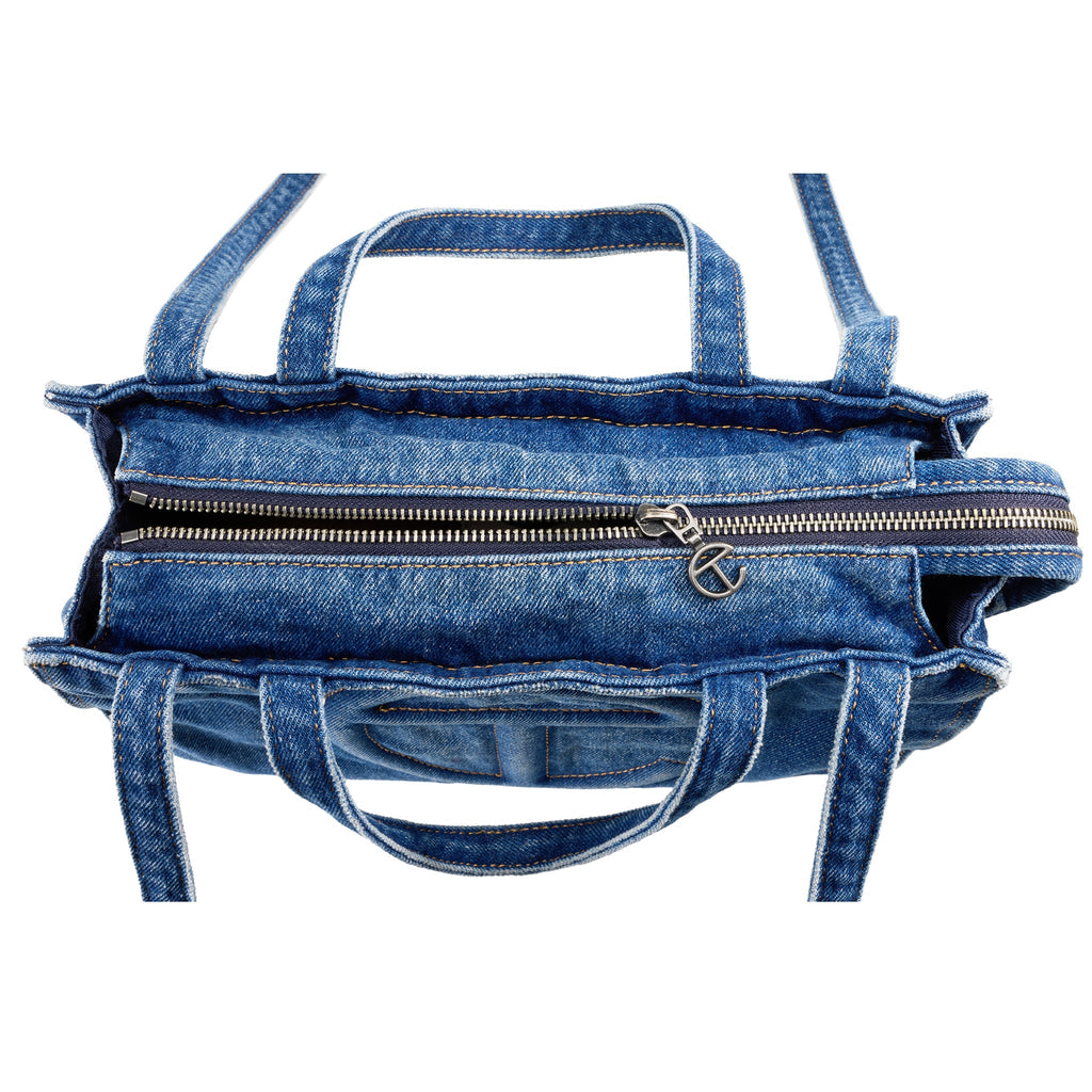 Telfar Shmedium Denim Shopper - Blue