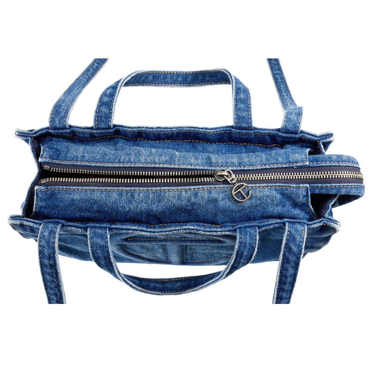 Telfar Shmedium Denim Shopper - Blue