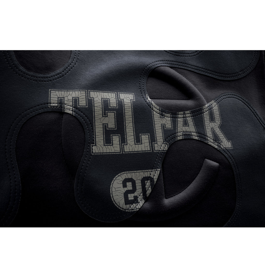 Telfar Large Camo Shopping Bag - Black / Off Black