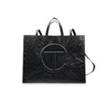 Telfar Large Shopping Bag - Black Paper