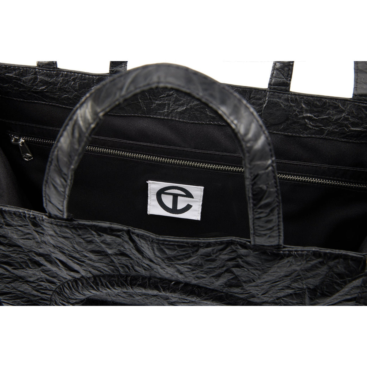 Telfar Large Shopping Bag - Black Paper
