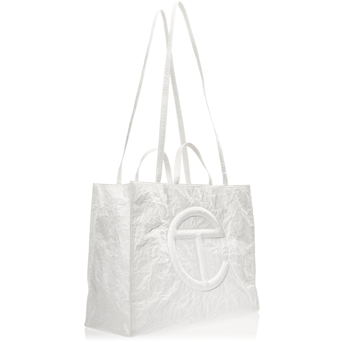 Telfar Large Shopping Bag - White Paper