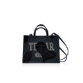 Telfar Medium Camo Shopping Bag - Black / Off Black