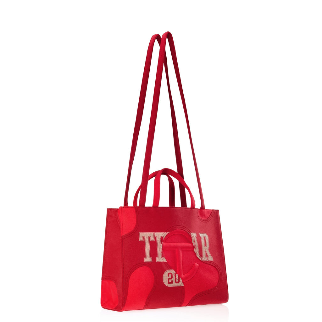 Telfar Medium Camo Shopping Bag - Red