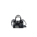 Telfar Small Camo Shopping Bag - Black / Off Black