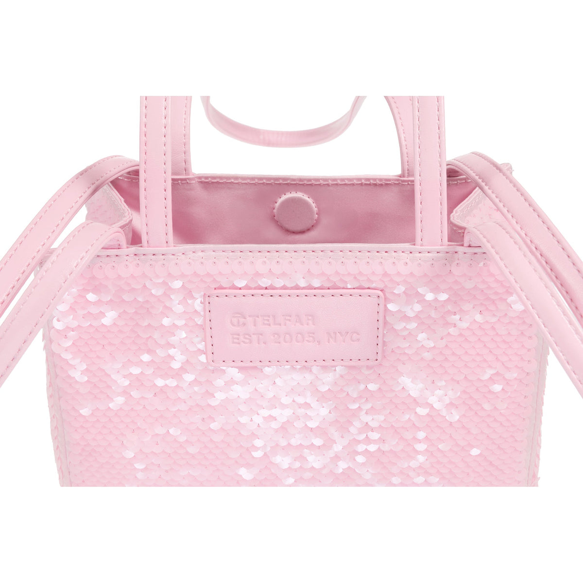 Telfar Small Sequin Shopper - Ballerina