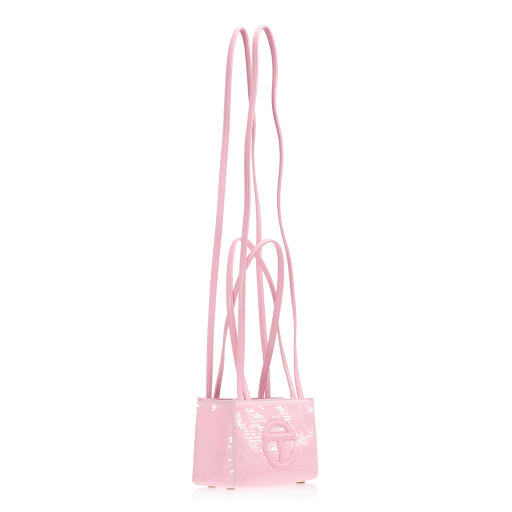 Telfar Small Sequin Shopper - Ballerina