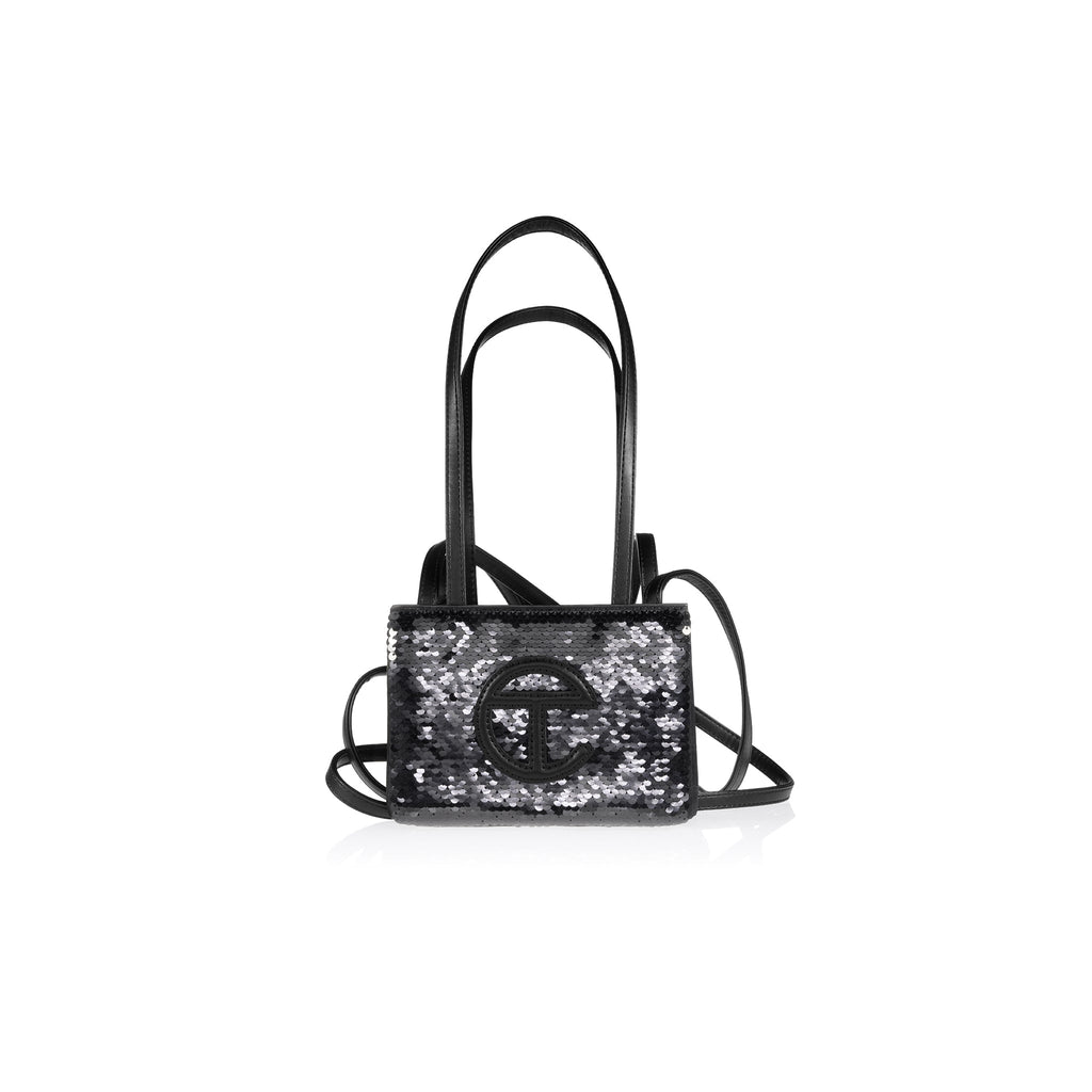 Telfar Small Sequin Shopper - Black