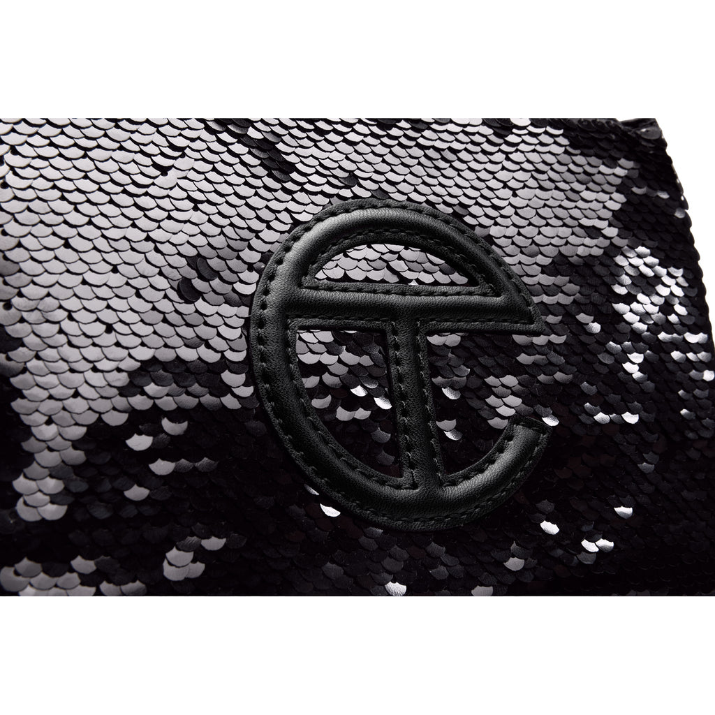 Telfar Small Sequin Shopper - Black