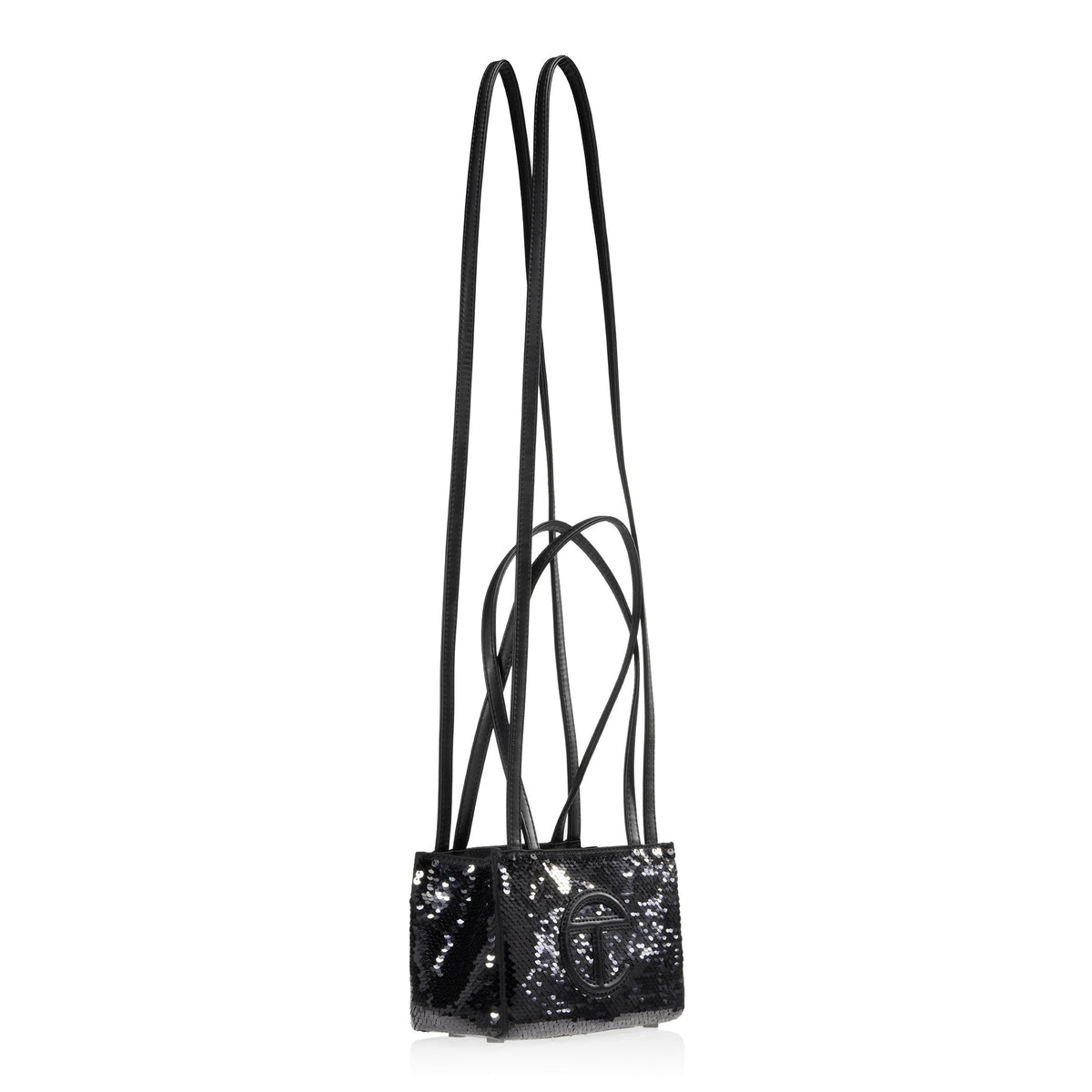 Telfar Small Sequin Shopper - Black