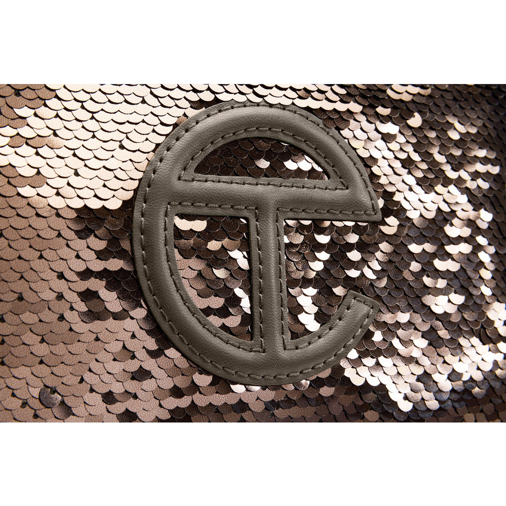 Telfar Small Sequin Shopper - Fatigue