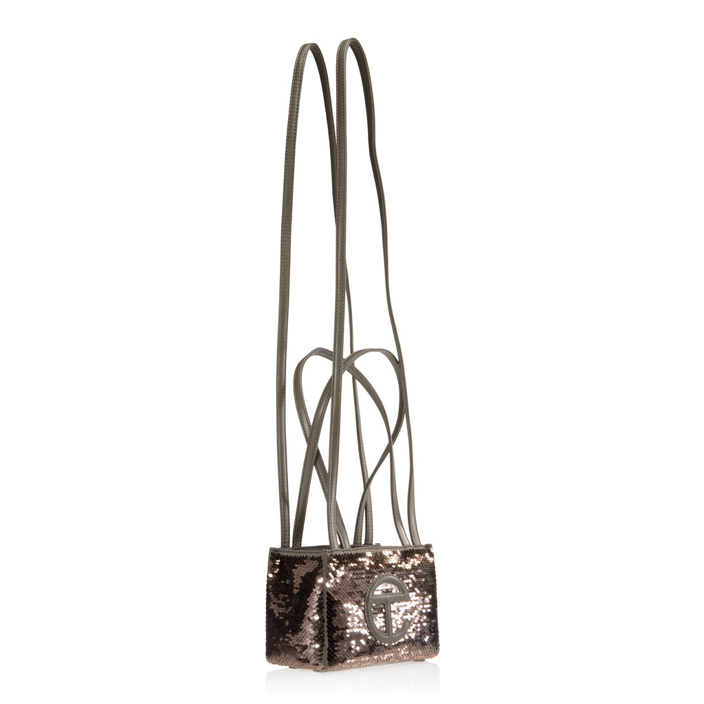 Telfar Small Sequin Shopper - Fatigue