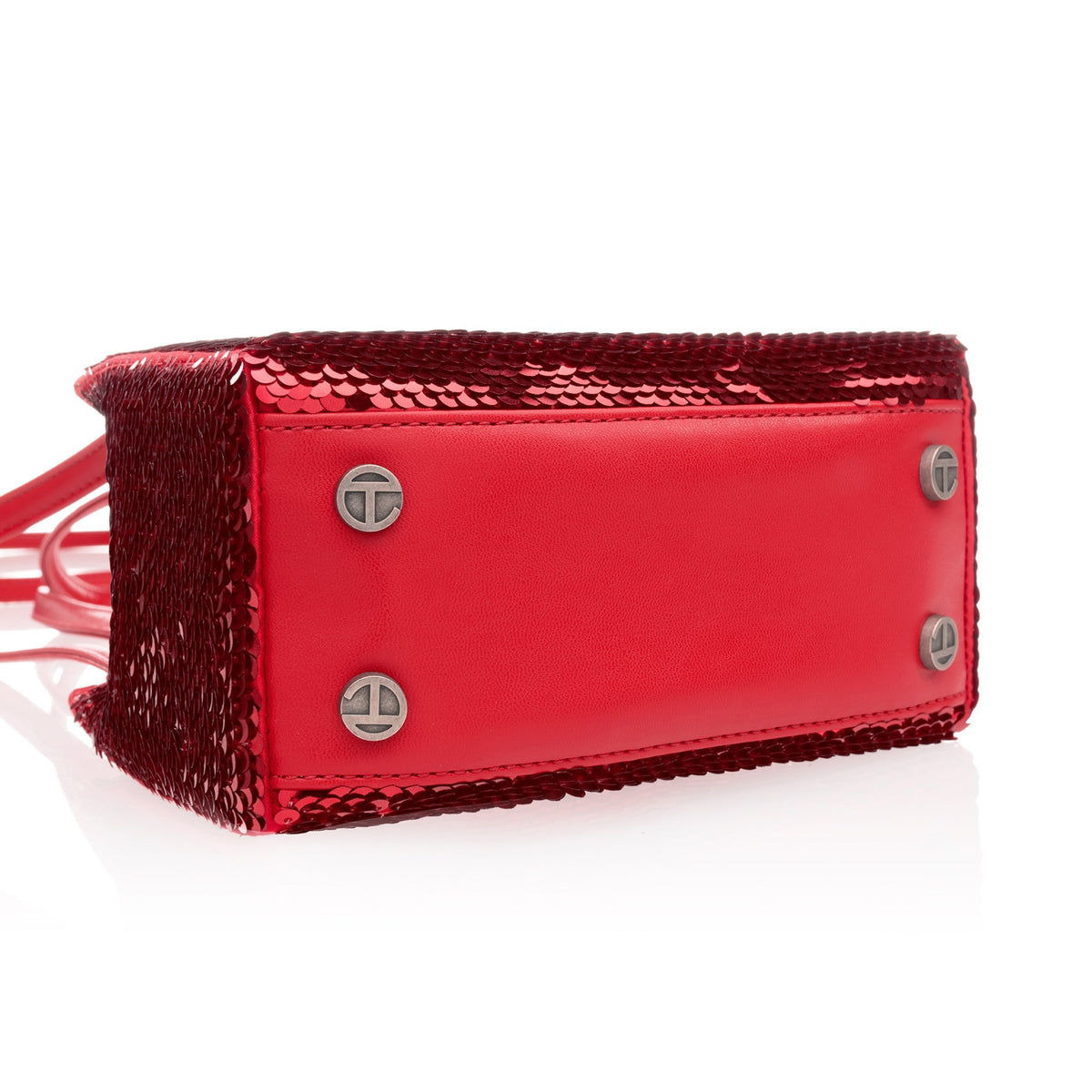 Telfar Small Sequin Shopper - Red